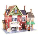 DIY Wood Assembling Toys Wooden Model Of Three-dimensional 3D Puzzle Educational Toys for Children Castle Model Jigsaw Puzzle thumbnail-3