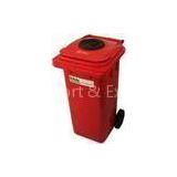 Eco-Friendly Convenient 240 LT Red Plastic recyling wheely bin for street, park