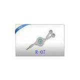 3.5mm Wired Colourful Retractable Earphones Silk Logo Printed for Promotion 99 dB thumbnail-1