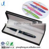 High Quality Laser Logo Heavy Ballpoint Twist Business Metal Pen Box Gift Set thumbnail-1