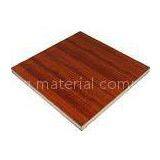 Decorative Wooden Perforated Acoustic Panel , Red Home Partition Panels