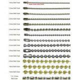 Bead Chain, Ball Chain, Steel Chain, Metal Chain, Bolt Ring Clasp thumbnail-1