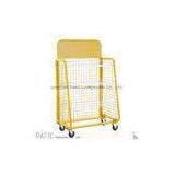 Wheeled Steel Retail Display Stands Wire Mesh Display Shelving 10-30kgs
