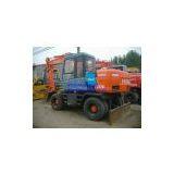 USED EX100WD-3 HITACHI WHEEL EXCAVATOR thumbnail-2