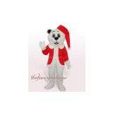 Fur Christmas Bear Mascot Costume Christmas Party Dress