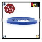 (Price/100 PCS)GOGO Thin Silicone Wristbands, Rubber Bracelets, Party Favors thumbnail-1