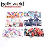 High Quality Floral Bowknot Baby Headband Large Bow Cotton Headband for Children thumbnail-2