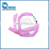 Pink Color Cross Beads For Bracelets For Girls