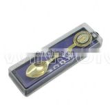 promotional custom hot sell stainless steel spoon price with square box