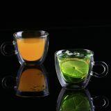 2018 Wholesale Decorative Glass Coffee Cup Mug Double Wall Glass Tea Cup thumbnail-1