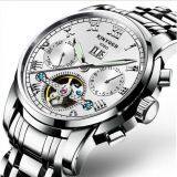 Wholesale Stainless Steel Tourbillon Automatic Mechanical Men Watches thumbnail-3