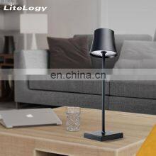 Shenzhen Poldina LED Aluminum Rechargeable Cordless Restaurant Wireless Table Lamp for Hotel thumbnail-5