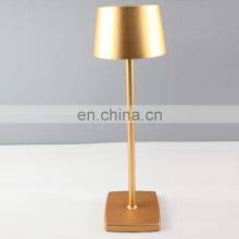 American Modern Bed Side Acrylic Table Lamp Shade Aluminium Alloy Eyes Protected Desk Lamp With Battery Operated