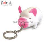 Popular Promotional Gifts Plastic Soft PVC Piggy Shaped Key Chain thumbnail-1