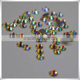 New Fashion Nail Art Light Yellow Rhinestone Crystal AB Clour Silver Flatback Non Hot Fix Rhinestone for DIY Nails Decoration thumbnail-2