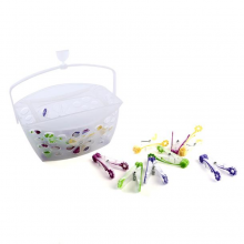 Plastic Basket With15 Pegs thumbnail-1