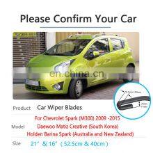 for Chevrolet Spark M300 Daewoo Matiz Creative 2009~2015 Car Wiper Blade Front Windscreen Wipers Car Accessories 2010 2011 2012 thumbnail-2