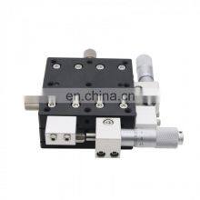 High Precision 60*60mm XY Axis Displacement Platform Trimming Station Sliding Table Manual Linear Stage thumbnail-4