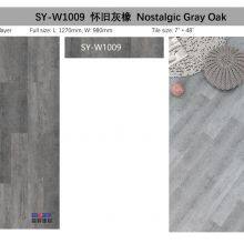GKBM Greenpy SY-W1009 Waterproof Nostalgic Gray Oak 4mm Click Stone Plastic Composite SPC Flooring thumbnail-3
