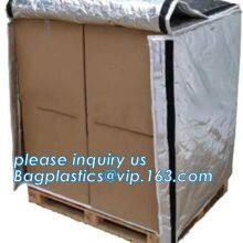 Aluminum Foil Bubble Insulation Material Vapour Barrier Pallet Cover, Thermal Insulated Pallet Blankets, thumbnail-2