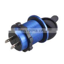 Car and Motorcycle Dual Usb Modified Car Charger Aluminum Alloy Car Mobile Phone Fast Charger With USB Socket thumbnail-2