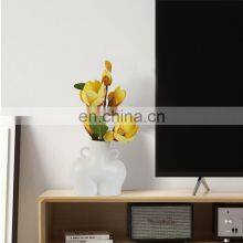 Drop Shipping Nordic Creative Design Model Mini Vase Home Decorative Abstract Handmade Body Base Art Ceramic Flower Vase thumbnail-4