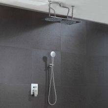 Shower Set Roud Rainfall Showerhead in 304 Stainless Steel LED Lighting Shower System thumbnail-2