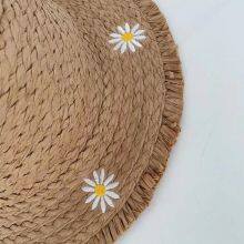 Summer Casual Hat Small Daisy Simple Atmosphere Sun Hat Hand Woven Straw Hat thumbnail-5