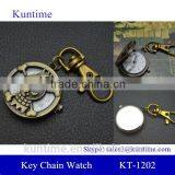 Key Watch With Holder Retro Bronzed Metal Suit Quartz Pocket Watch thumbnail-1
