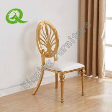 Stainless Steel Luxury Dining Room Reception Restaurant Chairs Hotel Dining Chair thumbnail-1