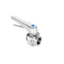 Stainless Steel Silicon/EPDM Seal Weld Clamp Thread Multi Position Handle Butterfly Valve thumbnail-5