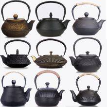 800ml Free Handmade Samovar Cast Red Mini Iron Teapot Cast Iron Kettle Teapot Tea Set Rom Clay Ename thumbnail-5