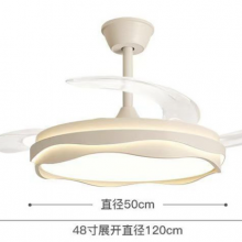 Master Bedroom Dining Room Invisible Fan Light, Silent High Wind Full Spectrum Lighting Fixture Fan, Ceiling Fan(Wechat:13510231336)