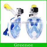 Snorkel Diving Mask Set Makes Breath Much Naturally Under Water, Best Snorkel Package for Kids and Adults, Easybreath Snorkel Ge