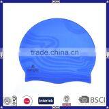 Waterproof High Quality Silicone Blue Swim Cap thumbnail-5