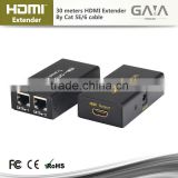 HDMI fiber optic extender 1.4V 30M Duel Cable hdmi extender support 1080P 3D extender