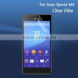Grade A PET clear screen protective film for Sony Xperia M4