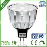 GU5.3 MR16 dimmable led lamp led light 8W 12VDC/AC