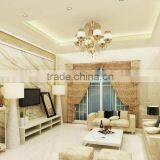 Diamand Art Glass Wall Home Wall , Elegant TV Background Wall Glass thumbnail-6