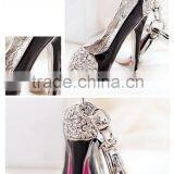 Fashion Jewelry Wholesale High-heeled Shoe Key Chain Metal K0015 thumbnail-2