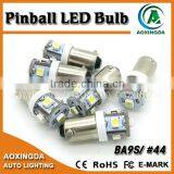 3528 Hot-sell Pinball Led Bulb BA9S 5led White