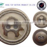 17.5mm high quality good metal 2 holes button for coat