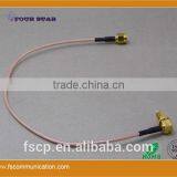 RG316 Cable Assembly With SMA RP-Female Bulkhead Right Angle to SMA RP-Male Connector thumbnail-6
