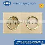 Wholesale Twin uk Stander Socket and Touch Light Switch QSW13