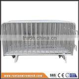 Hot Dipped Galvanized Pedestrian Safety Metal Traffic Crowd Control Flat Foot Barricade