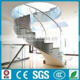Australia Standard Glass Railing Curved Staircase-YUDI thumbnail-3