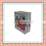 manufacturing delicate colorful flowers and plants paper shopping bag