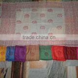 Elephant Printed Scarves Pareo Sarongs Wholesale From India