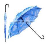 Auto Straight Blue Sky White Cloud Umbrella Wholesale thumbnail-1