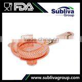 2016 Hot Selling bar strainer filter with crossed apertures copper plated